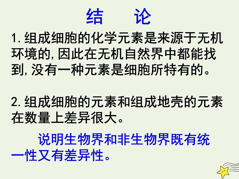 新人教版高中生物必修1第二单元细胞中的元素和化合物课件第3页