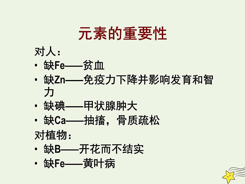 新人教版高中生物必修1第二单元细胞中的元素和化合物课件第8页