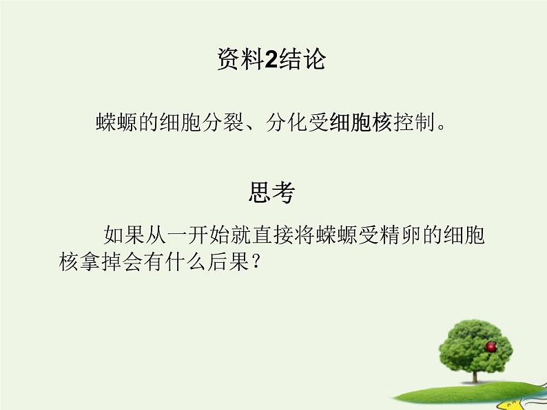 新人教版高中生物必修1第三单元细胞核的结构和功能课件第8页