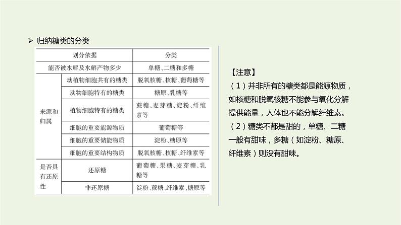 新人教版高中生物必修1第2章组成细胞的分子第3节细胞中的糖类和脂质课件07