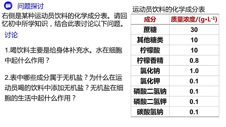 2.2细胞中的无机物课件2022-2023学年高一上学期生物人教版必修1第4页