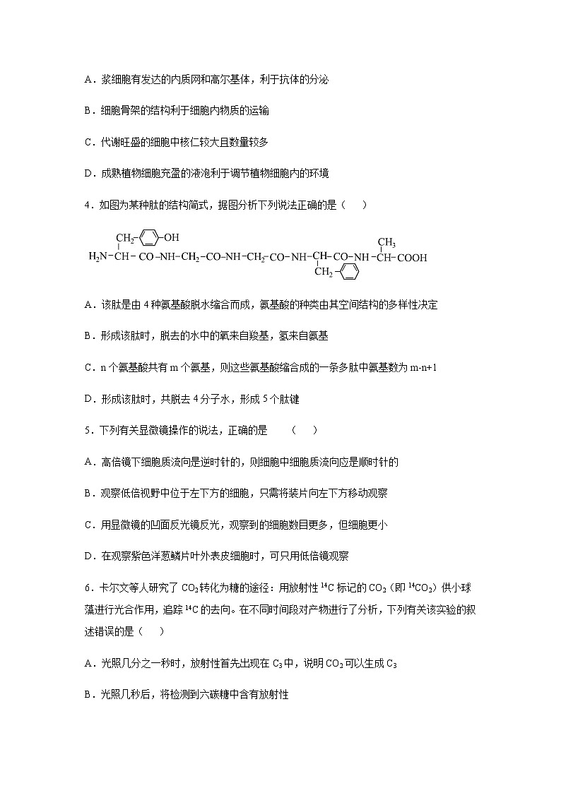 2021重庆江津中学高三下学期5月高考全真模拟考试生物试题含答案第2页