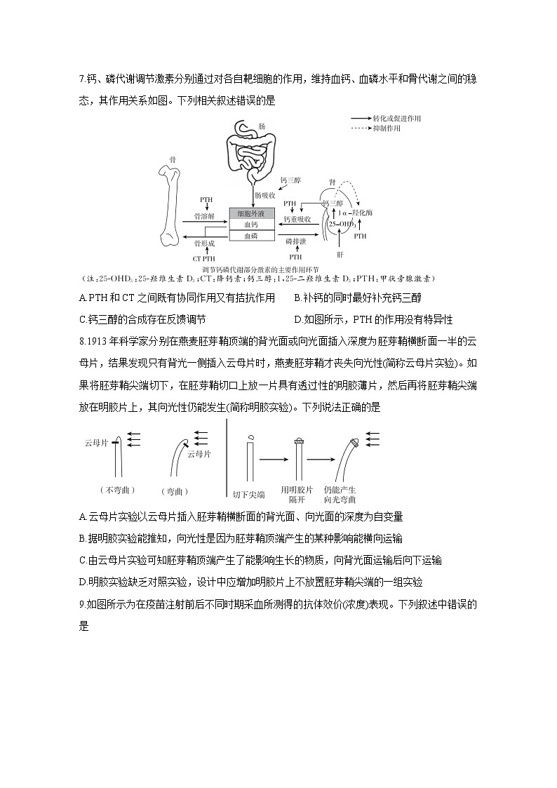 2021江苏省“决胜新高考・名校交流“高三下学期3月联考试题生物含解析03