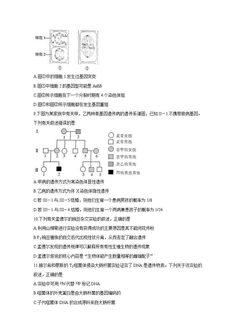 2021晋城高平一中、阳城一中、高平一中实验学校高二下学期期中联考生物含答案第3页