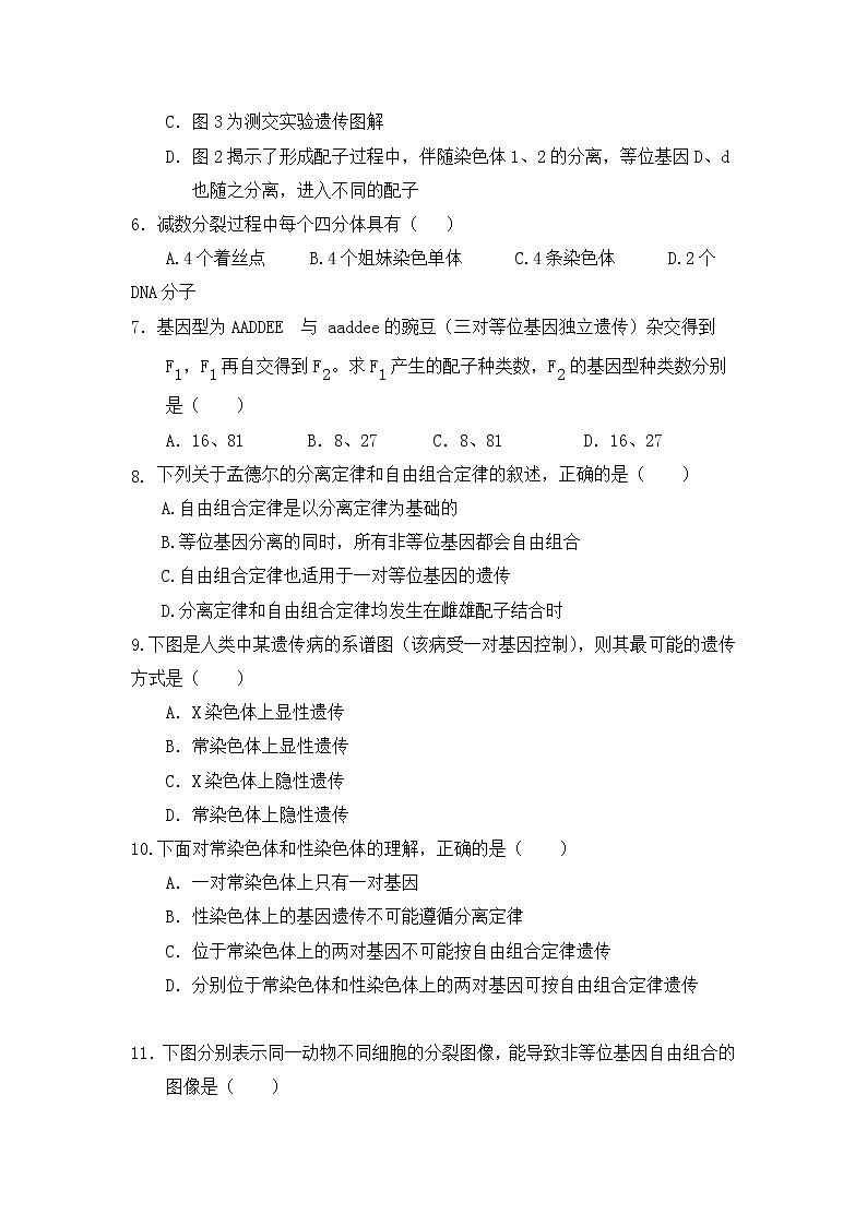 2021宁夏大学附中高二下学期第一次月考生物试题含答案02