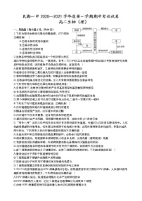 2021民勤县一中高二上学期期中考试生物（理）试题含答案