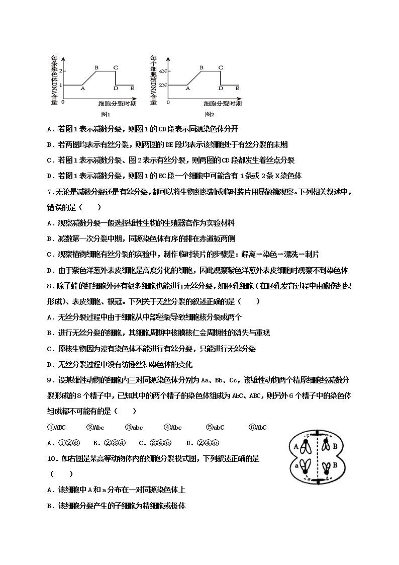 2021鄂尔多斯一中高一下学期第三次月考生物试题含答案02
