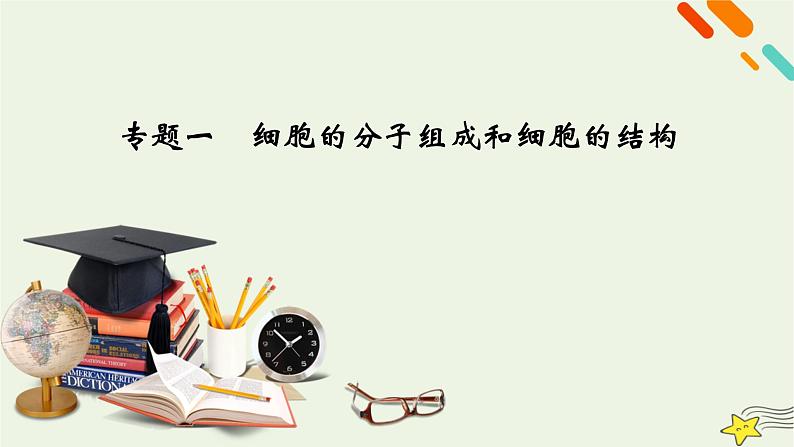 高考生物二轮复习板块1以细胞为核心的细胞系统专题1细胞的分子组成和细胞的结构课件第2页