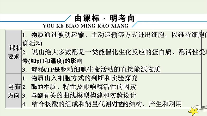 高考生物二轮复习板块1以细胞为核心的细胞系统专题2物质跨膜运输、酶、ATP课件第5页