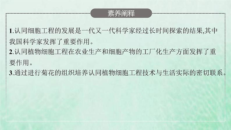 新人教版高中生物选择性必修3第二章细胞工程第1节植物细胞工程课件04