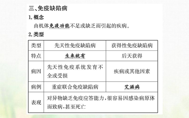 新人教版高中生物选择性必修1第4章免疫调节第3节免疫失调课件第8页