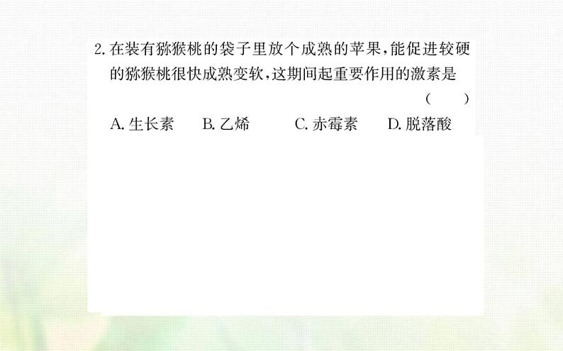 新人教版高中生物选择性必修1第5章植物生命活动的调节阶段复习课课件05