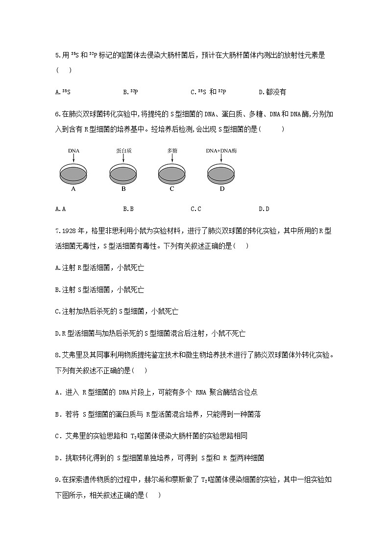 高中生物暑假作业06DNA是主要的遗传物质基础训练含解析第2页