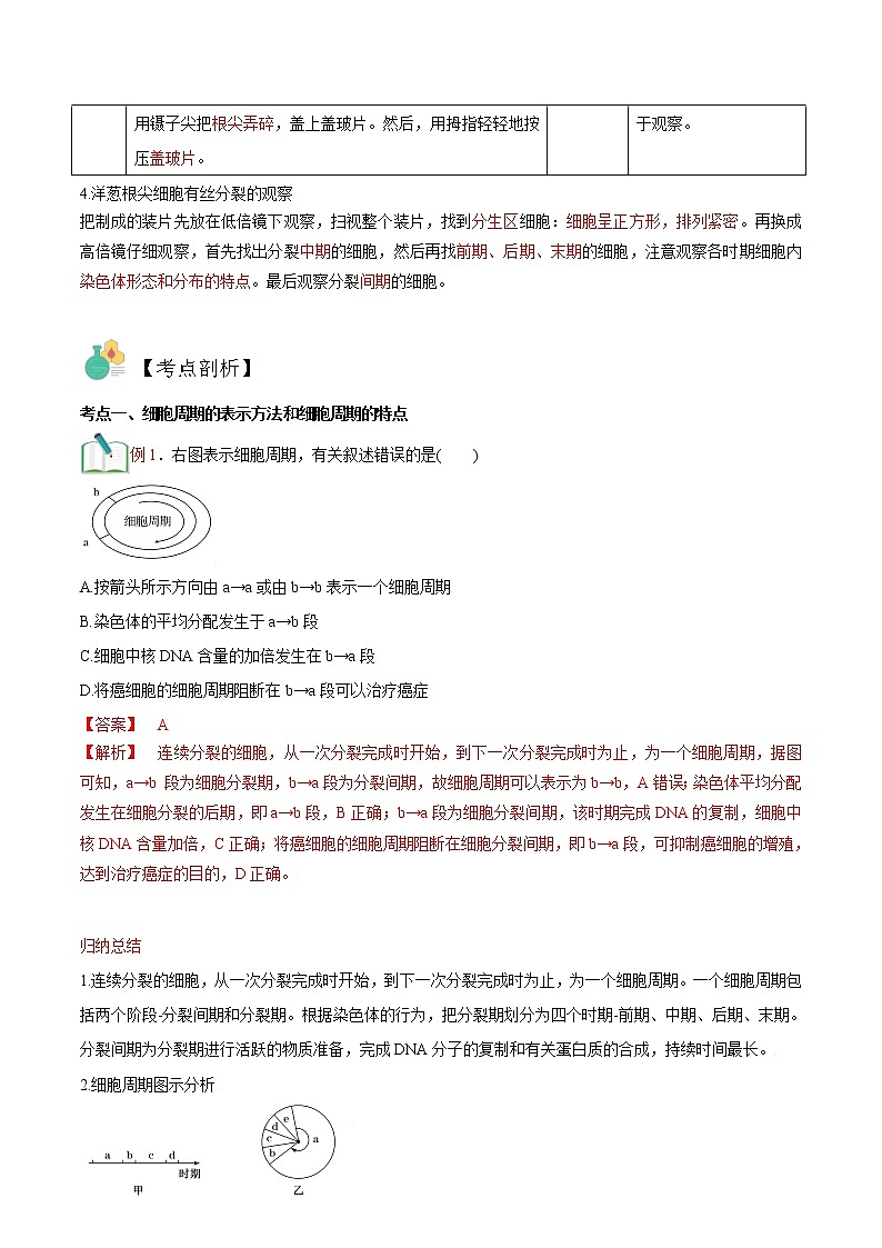 第16讲 细胞的增殖-【暑假自学课】2022年新高一生物暑假精品课（人教版2019必修1） 试卷03