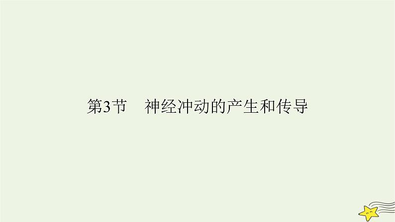 2022-2023学年高中生物新人教版选择性必修1第2章神经调节第3节神经冲动的产生和传导课件第2页