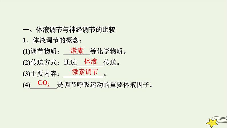 2022-2023学年高中生物新人教版选择性必修1第3章体液调节第3节体液调节与神经调节的关系课件第7页