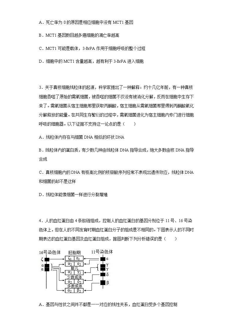 2022届辽宁省辽南协作校高三三模生物试题含解析02