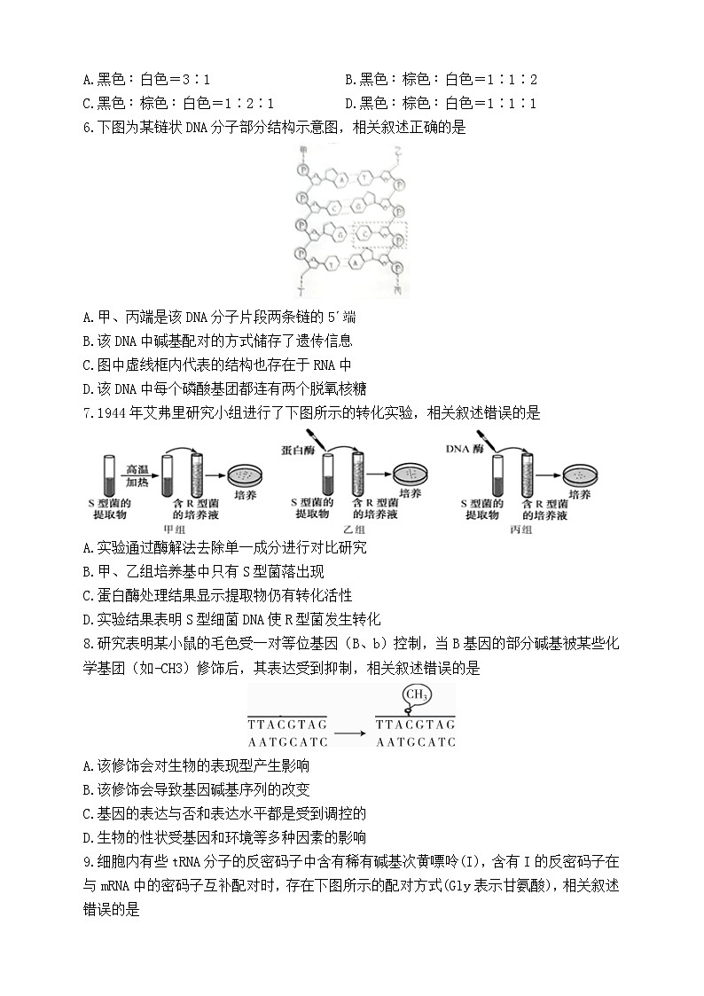 江苏省徐州市2021-2022学年高一第二学期期末生物试卷（含答案）02