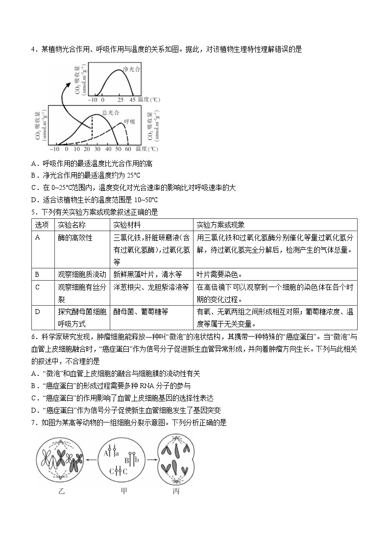 湖南省郴州市2021-2022学年高一下学期期末生物试题（含答案）02