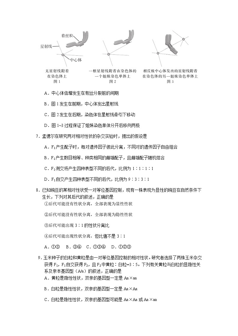 2021-2022学年云南省昆明市第三中学高一下学期期中考试生物试题含答案03
