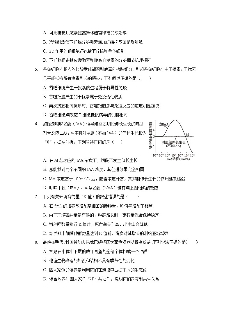 2021-2022学年云南省丽江市第一高级中学高二下学期月考（七）生物试题含答案02