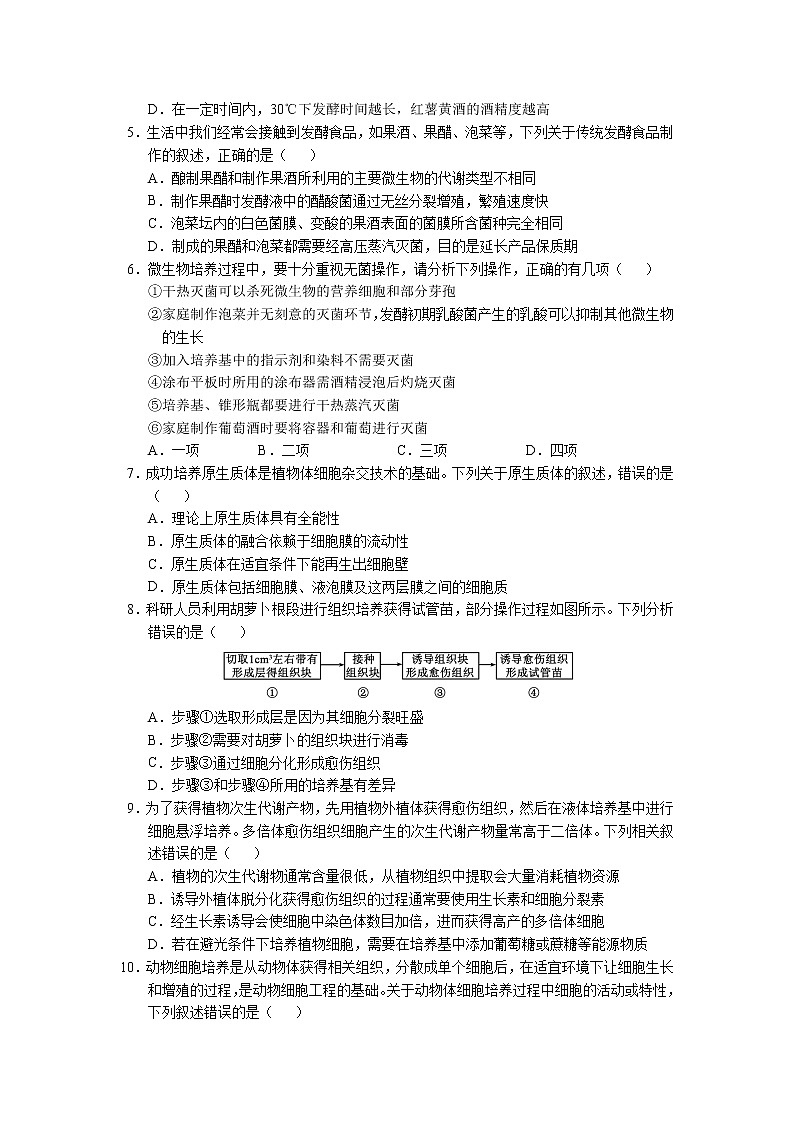 2021-2022学年辽宁省沈阳市重点高中高二下学期4月联考生物试题含答案02