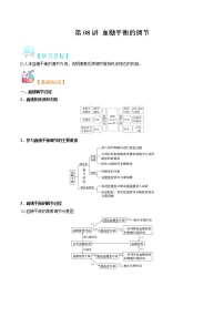 第08讲 血糖平衡的调节-【暑假自学课】2022年新高二生物暑假精品课（苏教版2019选择性必修1）