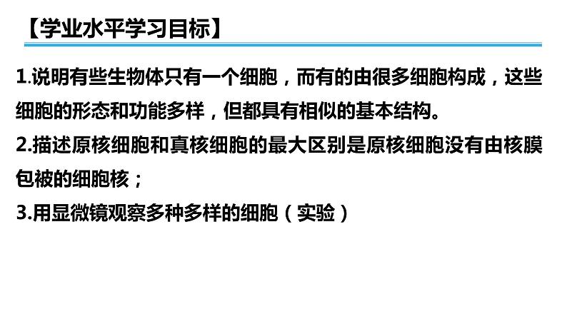 广东省普通高中生物学业水平考试 复习课件  第一章走近细胞第2页