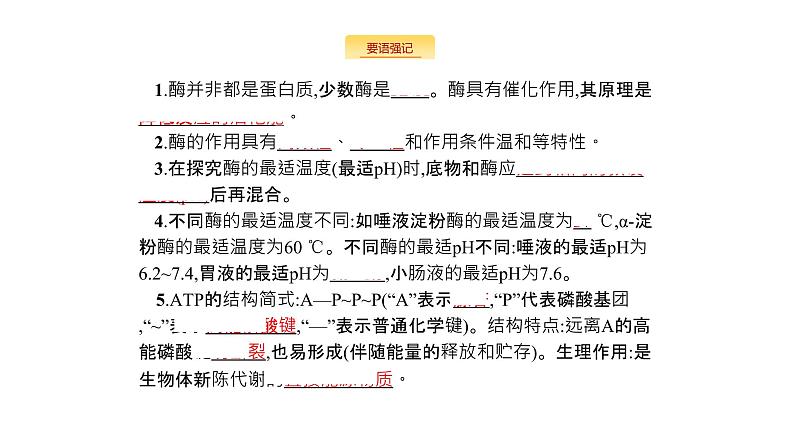 高考生物一轮复习细胞的能量供应和利用课件02