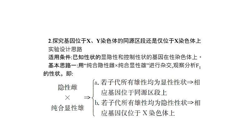 高考生物一轮复习微专题4“四法”分析与基因定位相关的实验设计课件07