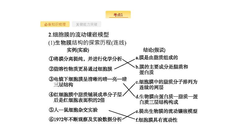 高考生物一轮复习第5讲细胞膜和细胞核（含生物膜的流动镶嵌模型）课件第5页