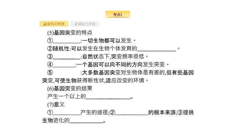 高考生物一轮复习第21讲基因突变和基因重组课件第7页