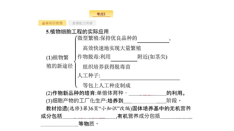 高考生物一轮复习第37讲细胞工程课件07