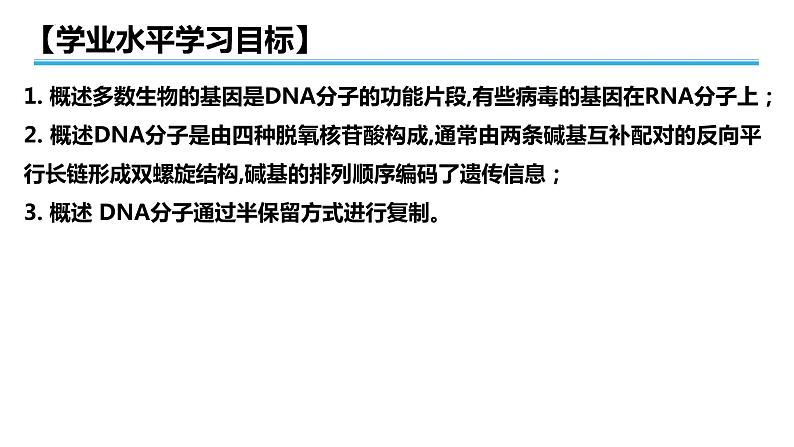 广东省普通高中生物学业水平考试 学考复习课件——必修二第三章基因的本质（第一课时）第2页