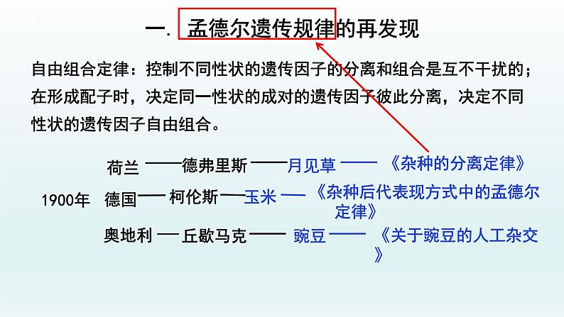 1.1孟德尔的豌豆杂交实验（二）（第2课时）课件--高一下学期生物人教版必修203