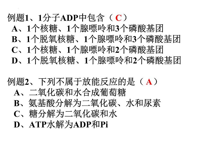 高三一轮复习生物：ATP、物质出入细胞的方式课件第4页