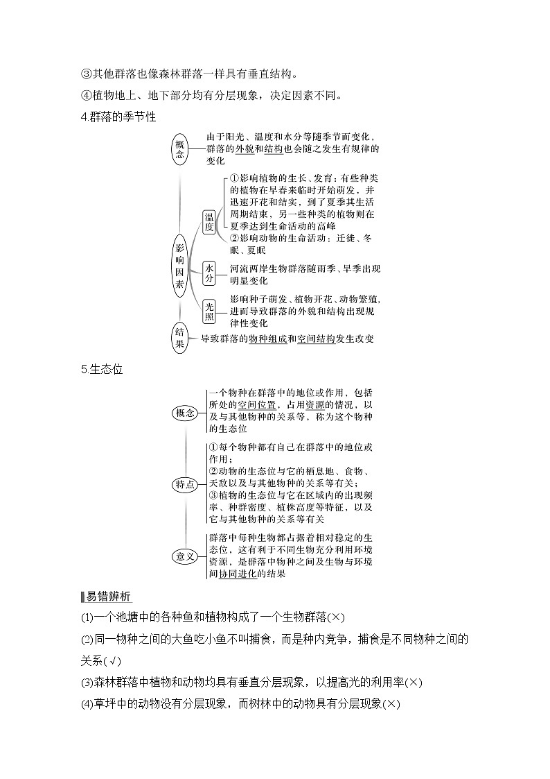 2023版创新设计高考生物（新教材人教版）总复习一轮讲义第28讲 群落及其演替第3页