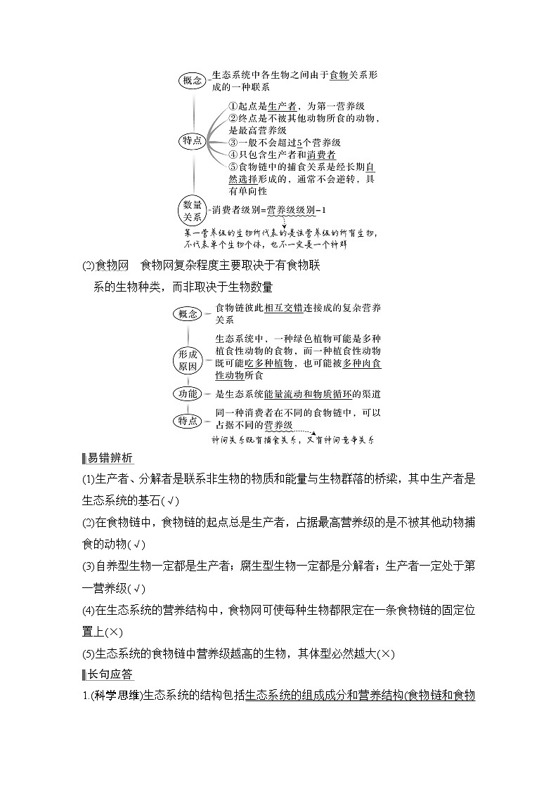 2023版创新设计高考生物（新教材人教版）总复习一轮讲义第29讲 生态系统的结构与能量流动第3页