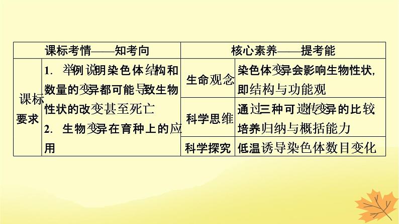 2023版高考生物一轮总复习第7单元基因突变及其他变异生物的进化第2讲染色体变异课件02