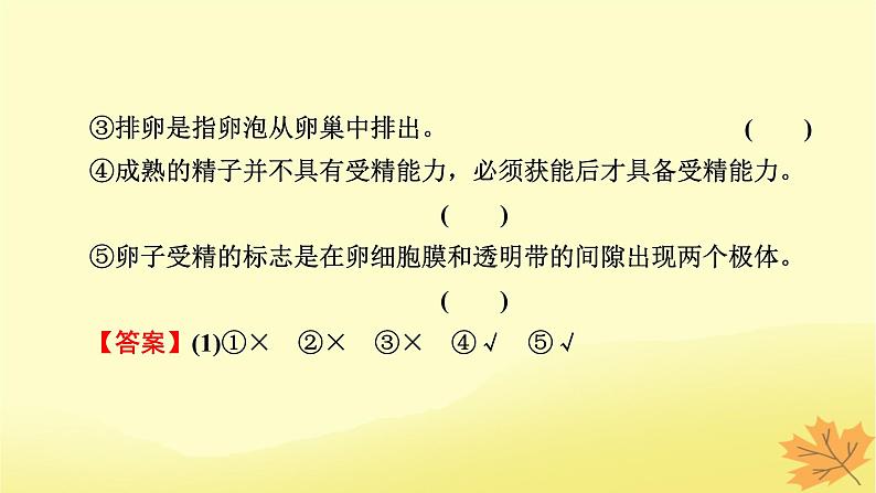 2023版高考生物一轮总复习第13单元细胞工程第2讲胚胎工程课件07