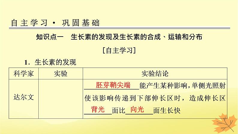 2023版高考生物一轮总复习第9单元植物生命活动的调节第1讲植物生长素课件03