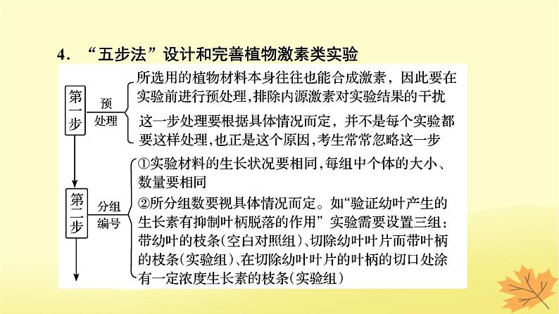 2023版高考生物一轮总复习实验专题3植物激素调节实验探究课件08