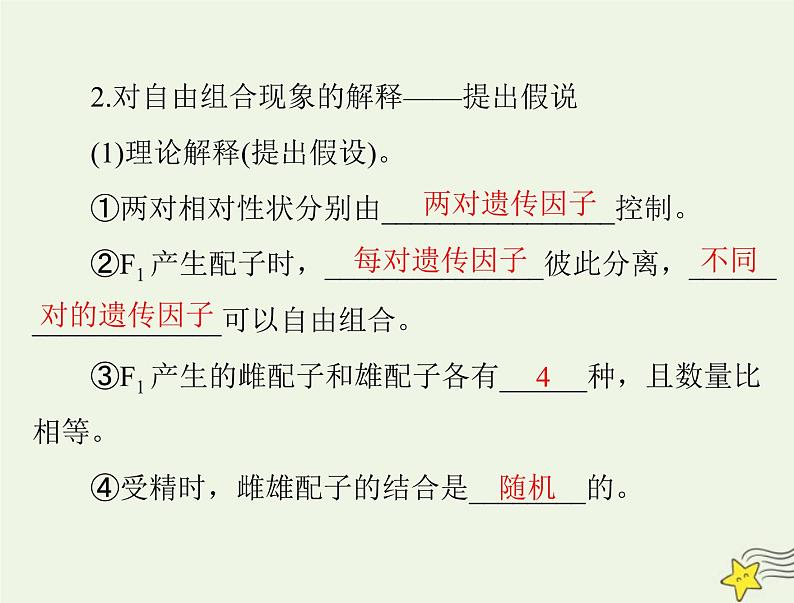 2023版高考生物一轮总复习第1章第2节孟德尔的豌豆杂交实验二课件05