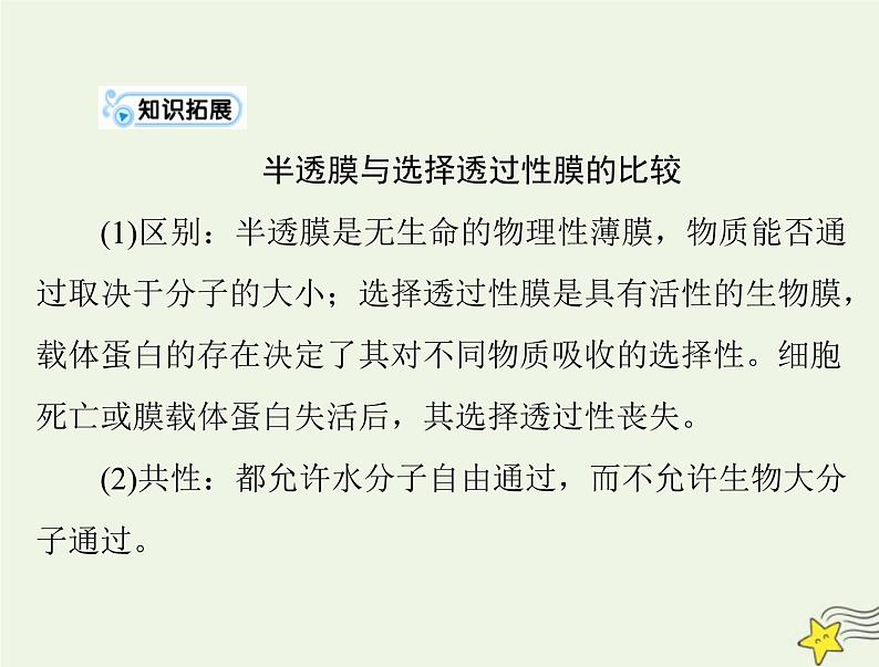 2023版高考生物一轮总复习第4章细胞的物质输入和输出课件第6页