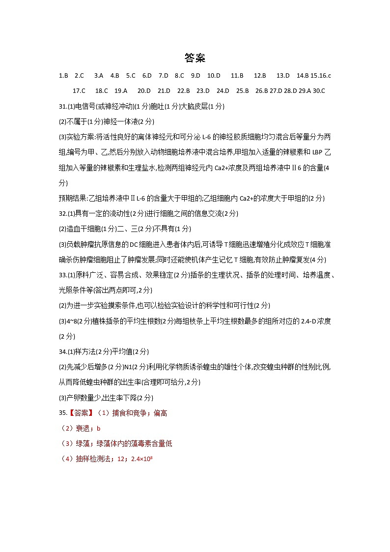 摸底答案第1页