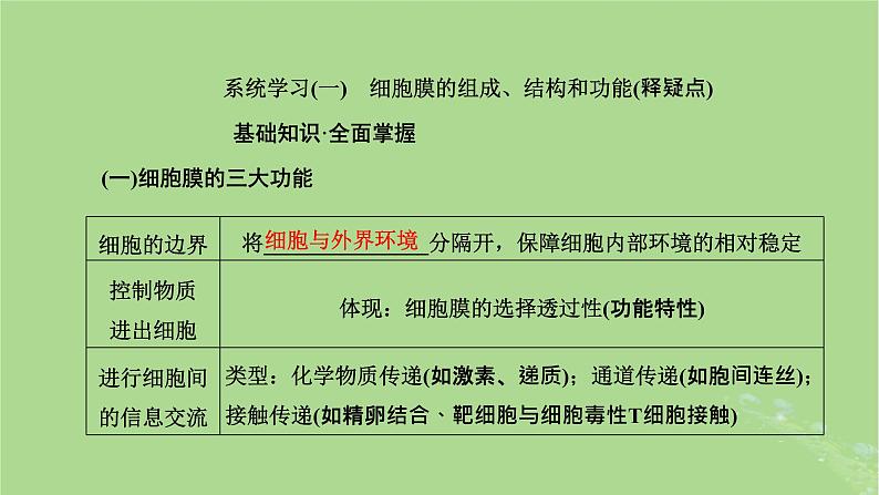 新课标2023版高考生物一轮总复习第二单元细胞的基本结构与物质的输入和输出第1讲细胞的基本结构课件第4页