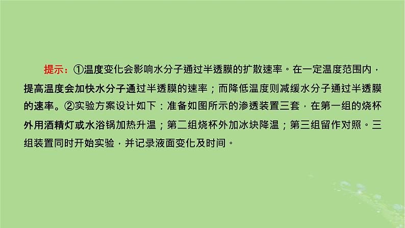 新课标2023版高考生物一轮总复习第二单元细胞的基本结构与物质的输入和输出第2讲细胞的物质输入和输出课件08