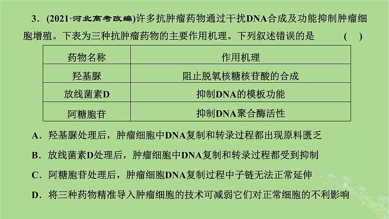 新课标2023版高考生物一轮总复习第六单元基因的本质和表达第5讲从生命信息观的角度理解中心法则课件第5页