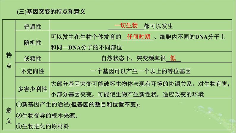 新课标2023版高考生物一轮总复习第七单元生物的变异与进化第1讲基因突变和基因重组课件第8页