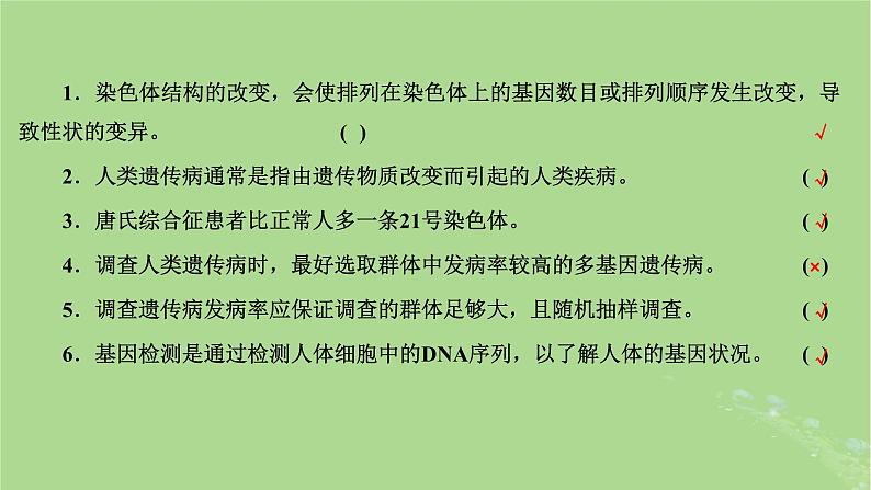 新课标2023版高考生物一轮总复习第七单元生物的变异与进化第2讲染色体变异与育种及人类遗传参件 课件03